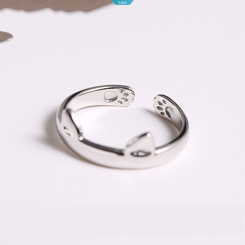 Trendy Cincin Hewan Vintage Pesona Anime Of Movies Adjustable Telinga Kucing Rings Untuk Wanita Natal Halloween Pesta Hadiah Drop Ring [ZK]