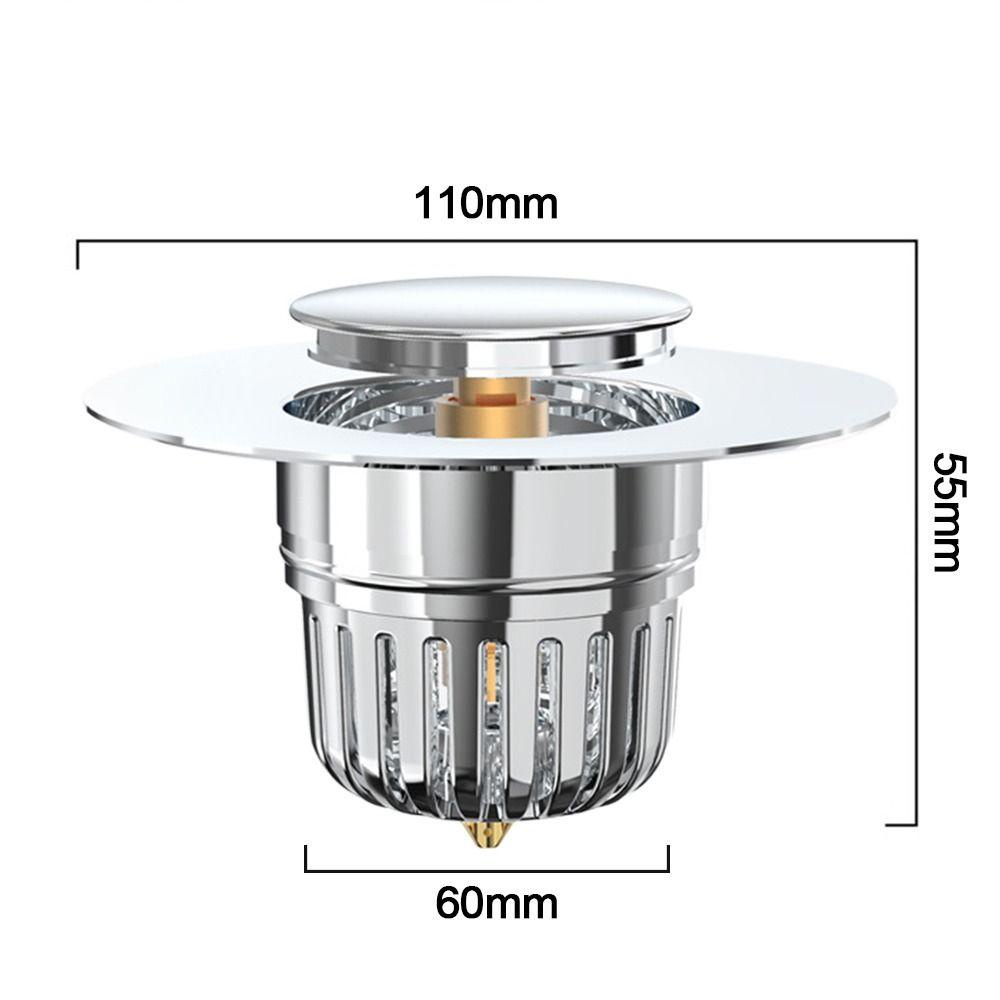 Populer Saringan Wastafel Dapur Pencegah Serangga Bermanfaat Stopper Seal Anti Bau Dengan Keranjang Pop Up Drain Filter