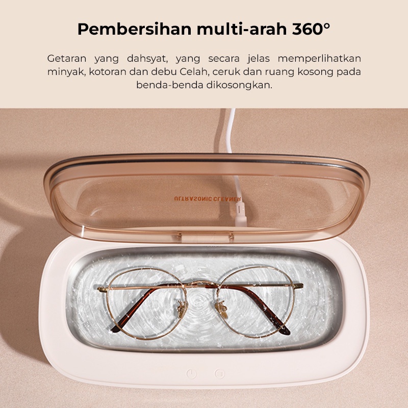 Muxnw M03 Ultrasonic Cleaner Machine USB / Mesin Pembersih Perhiasan / Mesin cuci kacamata