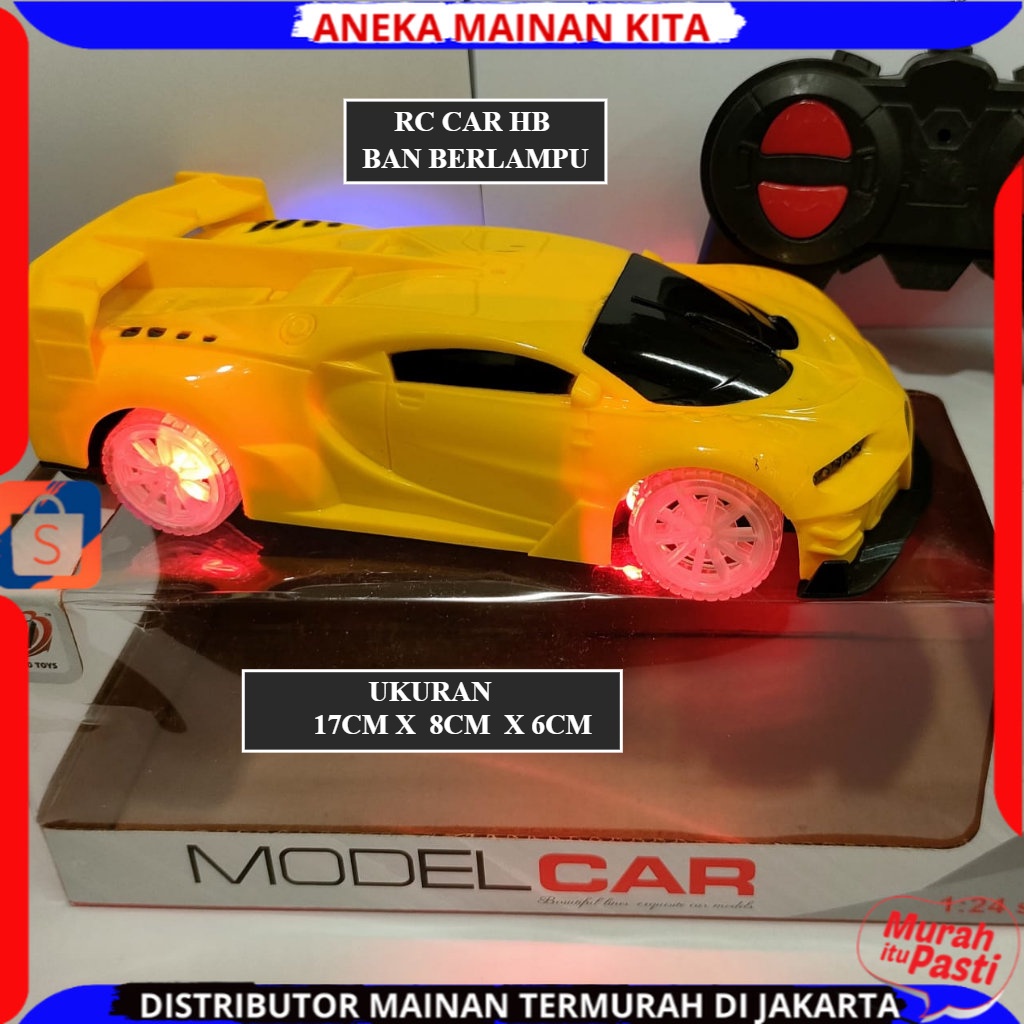 Mobil Remote Control Ban Berlampu Sedan RC Sport Car