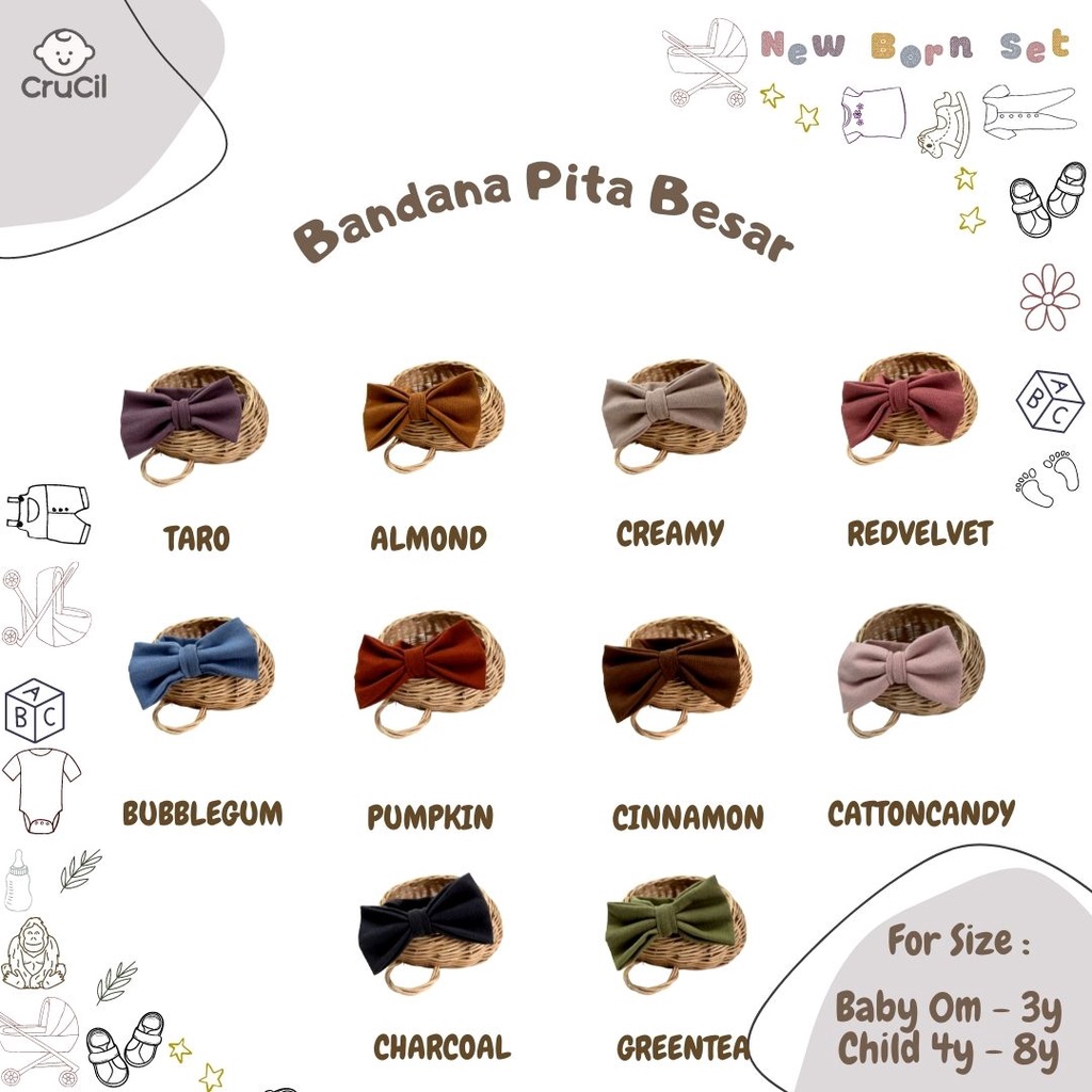 Crucil Bandana Pita Besar Ribs