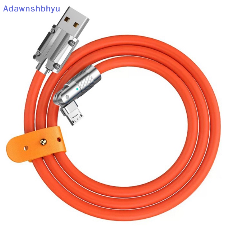 Adhyu 120W 6A Super Fast Charge Type-C Liquid Silicone Cable Quick Charge Kabel USB Untuk Xiaomi Huawei Samsung Pixel USB Bold Data Line ID