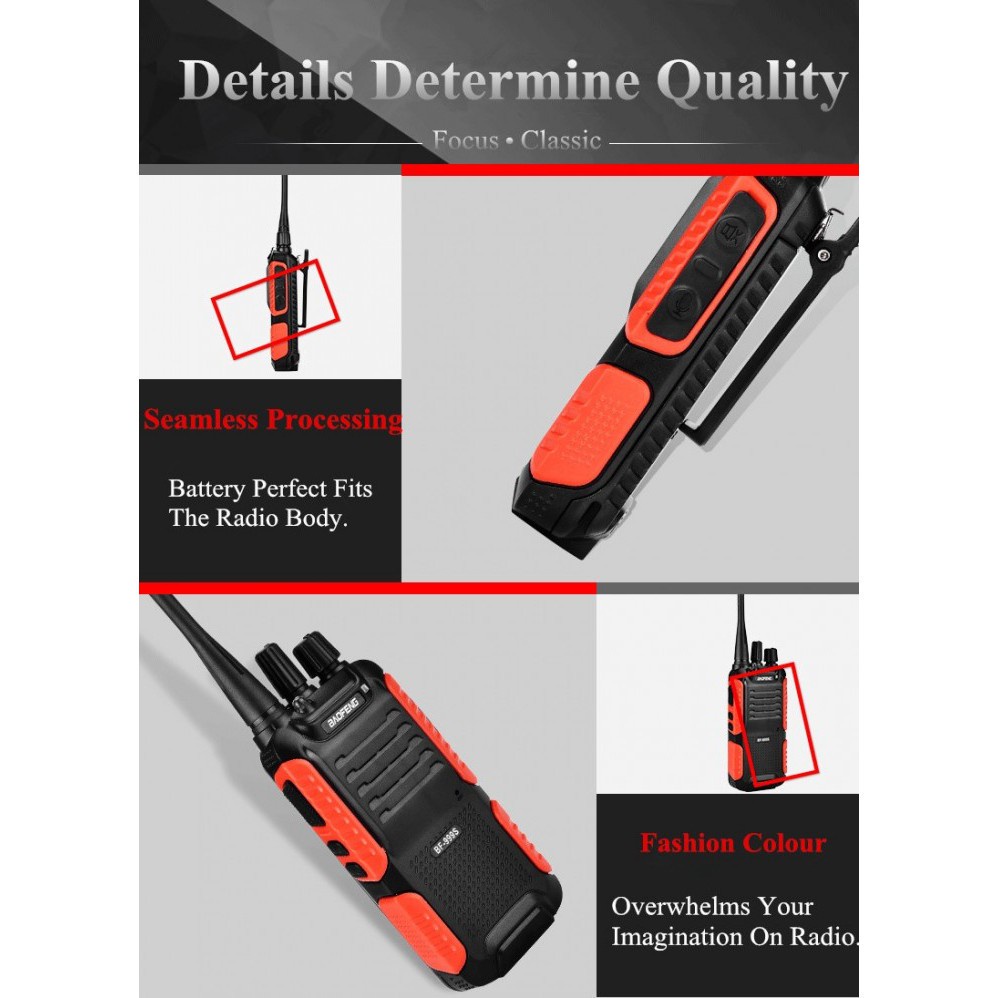 190 HT BF-999s Walkie Talkie Single Band 5W Two-Way Radio