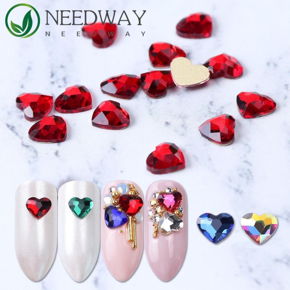 Needway   3D Nail Art Rhinestones Charms Fashion Manikur Aksesoris Mix Glitter Kristal DIY Ornamen Nail Art Dekorasi