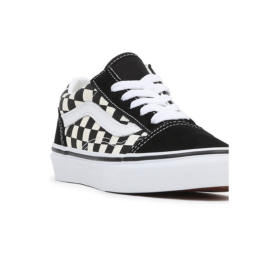 SEPATU ANAK VANS OFF THE WALL | UY OLD SKOOL PRIMARY CHECKER BLACK WHITE