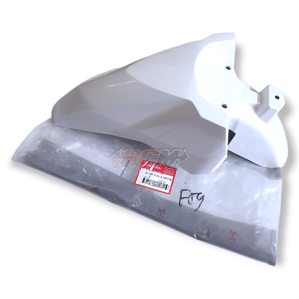 61100-K59-A10 PFW MGB SPAKBOR SELEBOR SLEBOR DEPAN DPN VARIO 150 VARIO150 PUTIH MUTIARA HITAM DOF DO