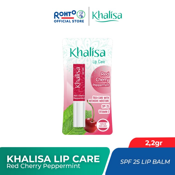 Khalisa Lip Balm Red Cherry Peppermint