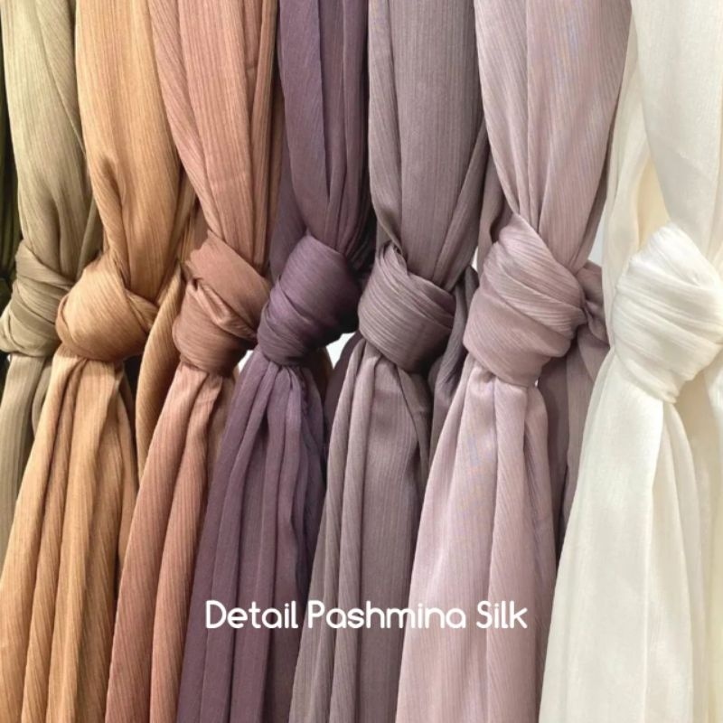 INNARA Pashmina Silk Cradenza Malay Satin Shawl Premium