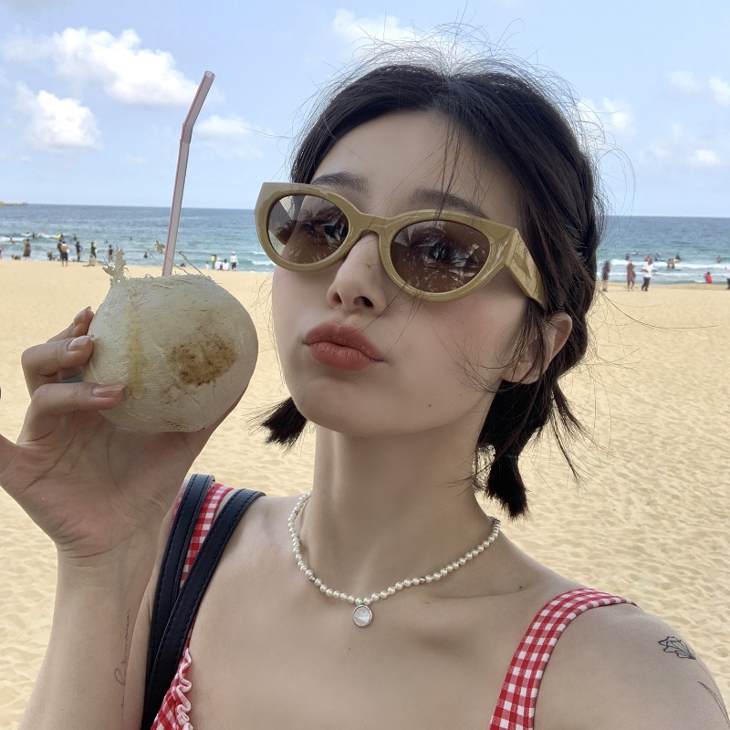 (YUZHU) Kacamata Hitam Jelly Bingkai Hijau Fashion Baru Warna Permen Kacamata Bingkai Kecil Untuk Wanita