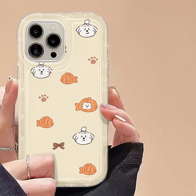 IPHONE Soft Case Kompatibel Untuk Iphone11 14 13 12 Pro XS Max X Xr7 +8 Plus Casing Ponsel Lucu TPU Silikon Shockproof Cover