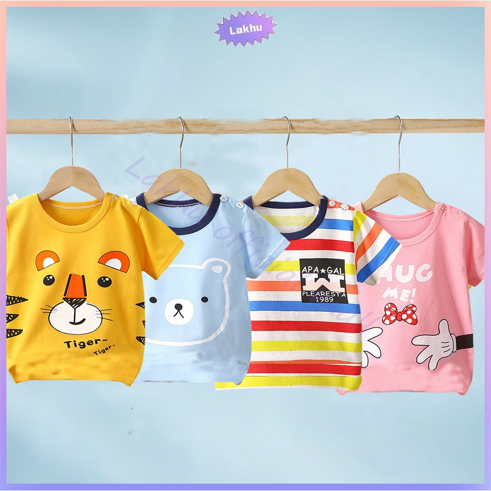 Lakhu Setelan Anak Premium Baju Anak Setelan Pendek Kaos + Celana Baju Anak Setelan Lengan Pendek