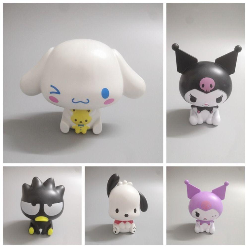 Needway   Kuromi Figure Boneka 1pc Koleksi KT Model Kucing Desktop Mainan Cinnamoroll Diy Kue Action Figure