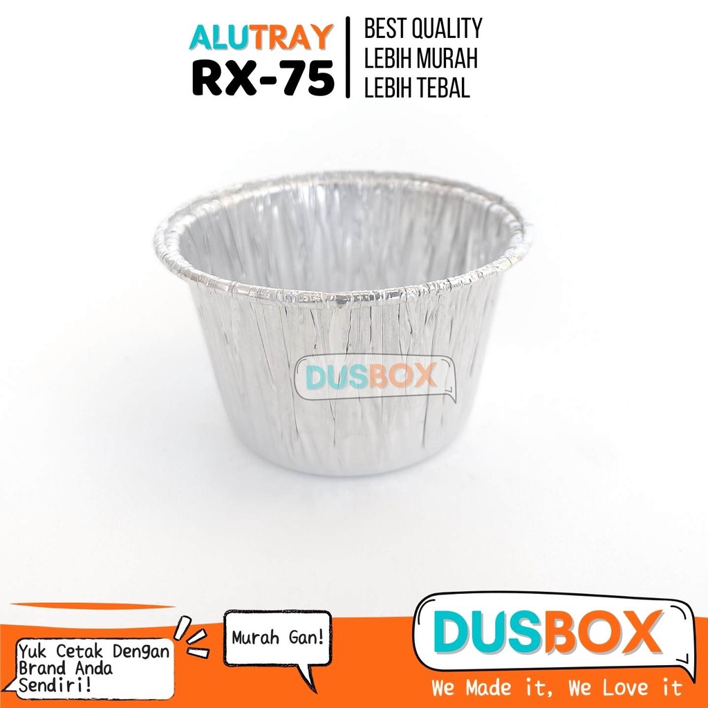Alu Tray Rx-75  / Alumunium Tray / Alumunium Cup / Muffin Alumunium / Tray Alumunium