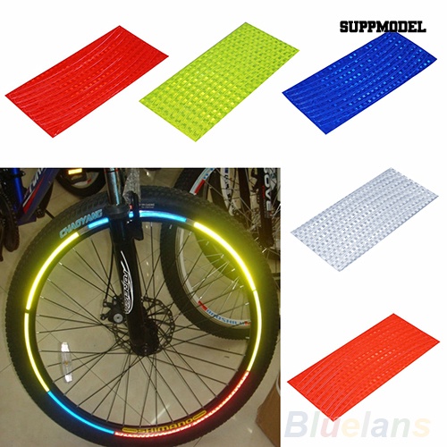 [SM Auto] Neon MTB Bike Sepeda Stiker Bersepeda Roda Rim Reflektif Stiker Decal