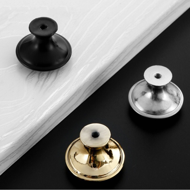 Gagang Pintu Bebas Pukulan Satu Lubang Stainless Steel/Tarikan Lemari Kabinet Kepala Jamur Perekat Diri/Furniture Hardware Door Knobs Handle Laci