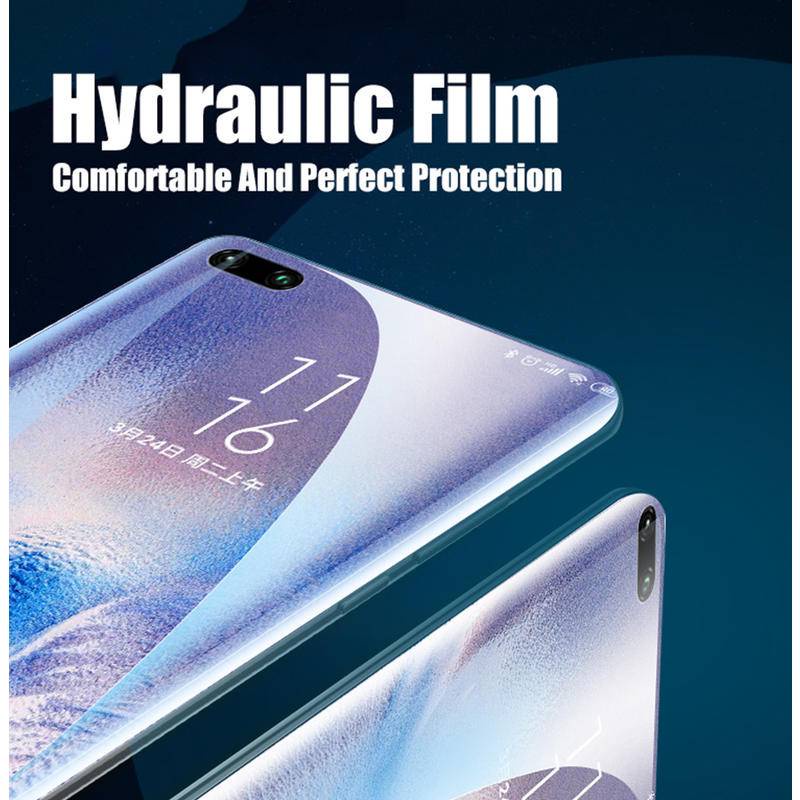 3pcs Film Hydrogel Bening Untuk OPPO Realme Q Q2 Q3 Q5 Pro Carnival Full Cover Anti blue light Pelindung Layar Untuk Realme Q3i Q3S Q3T Q5i Film Keselamatan Lembut Bukan Kaca