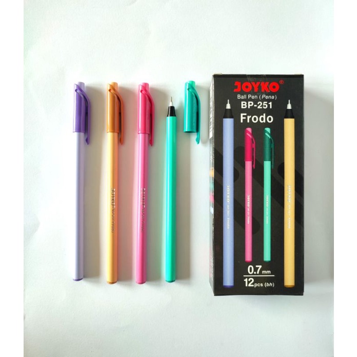 IDOLAKU Pulpen Frodo BP-251 Pack Isi 12 Pcs Hitam