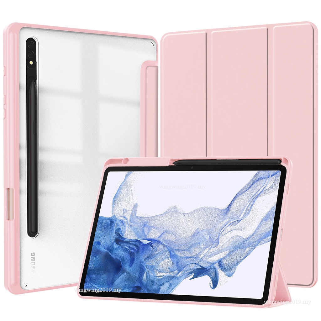 Hybrid Slim Case Untuk Samsung Galaxy Tab S8/Tab S7 11inch Shockproof Cover Auto Wake/Sleep