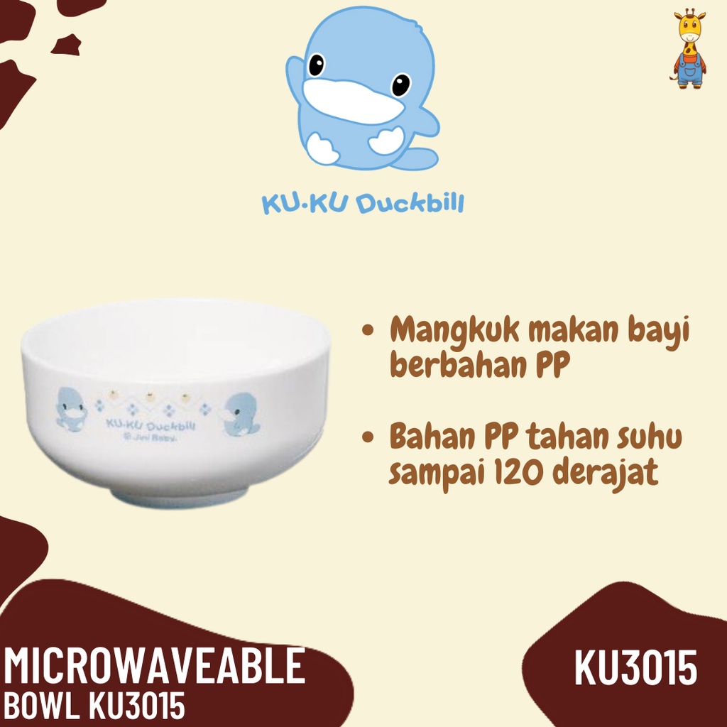 Kuku Duckbill Microwaveable Bowl KU3015 - Mangkuk Bayi