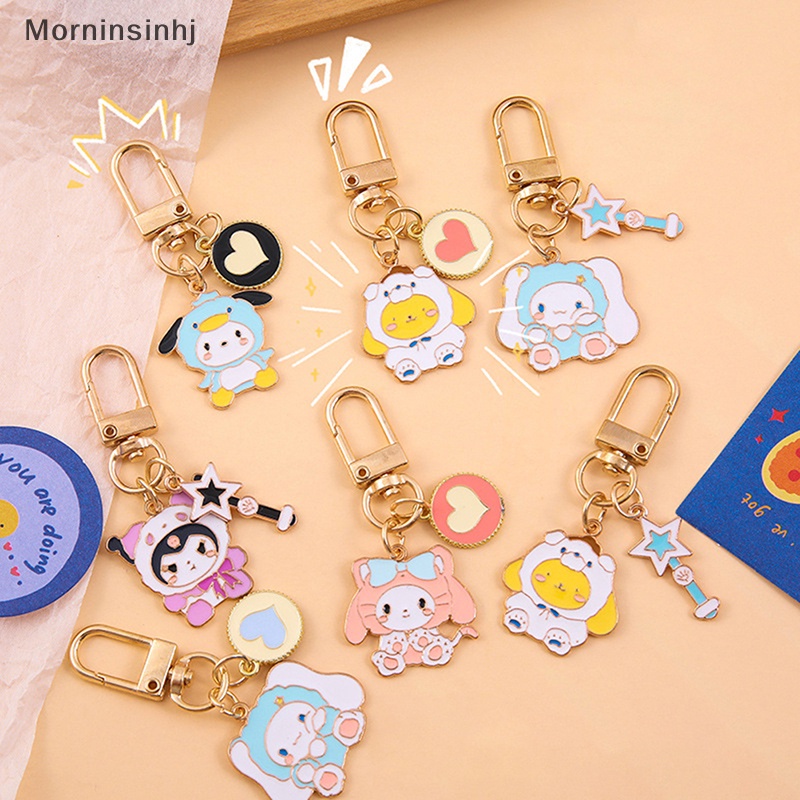 Mornin Kawaii Cinnamoroll Gantungan Kunci Sanrio Anime My Melody Kartun Lucu Hello Kitty Kuromi Girly Heart Bag Pendant Mainan Untuk Anak Perempuan id