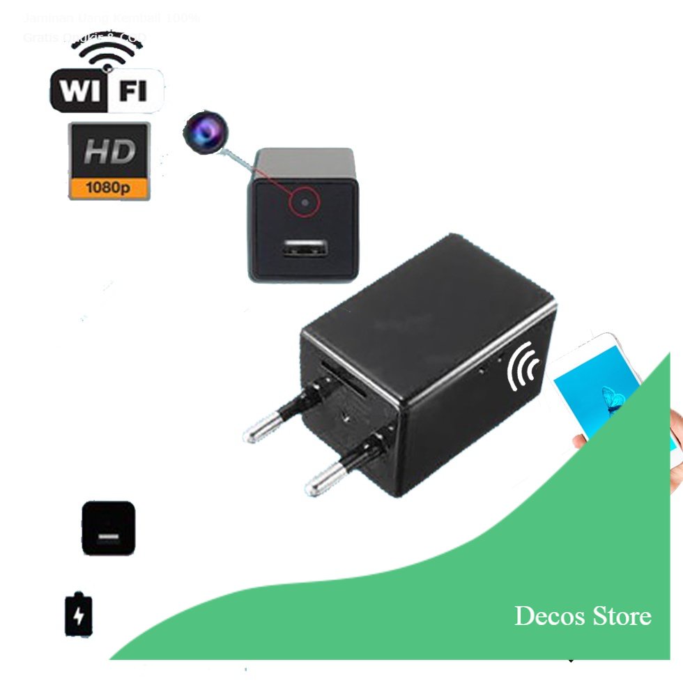 [Decos] Spy Cam Adaptor / Charger Kamera Wifi  / CAMERA HIDDEN / Spycam Wifi / KAMERA PENGINTAI / SP