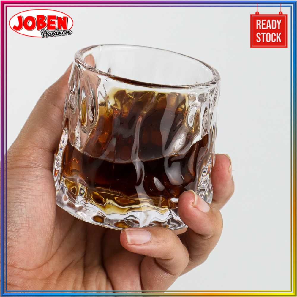 COD Gelas Kaca Untuk Minuman Es Kopi Teh Aesthetic Unik Estetik One Two Cups Gelas Spinning Wobble C