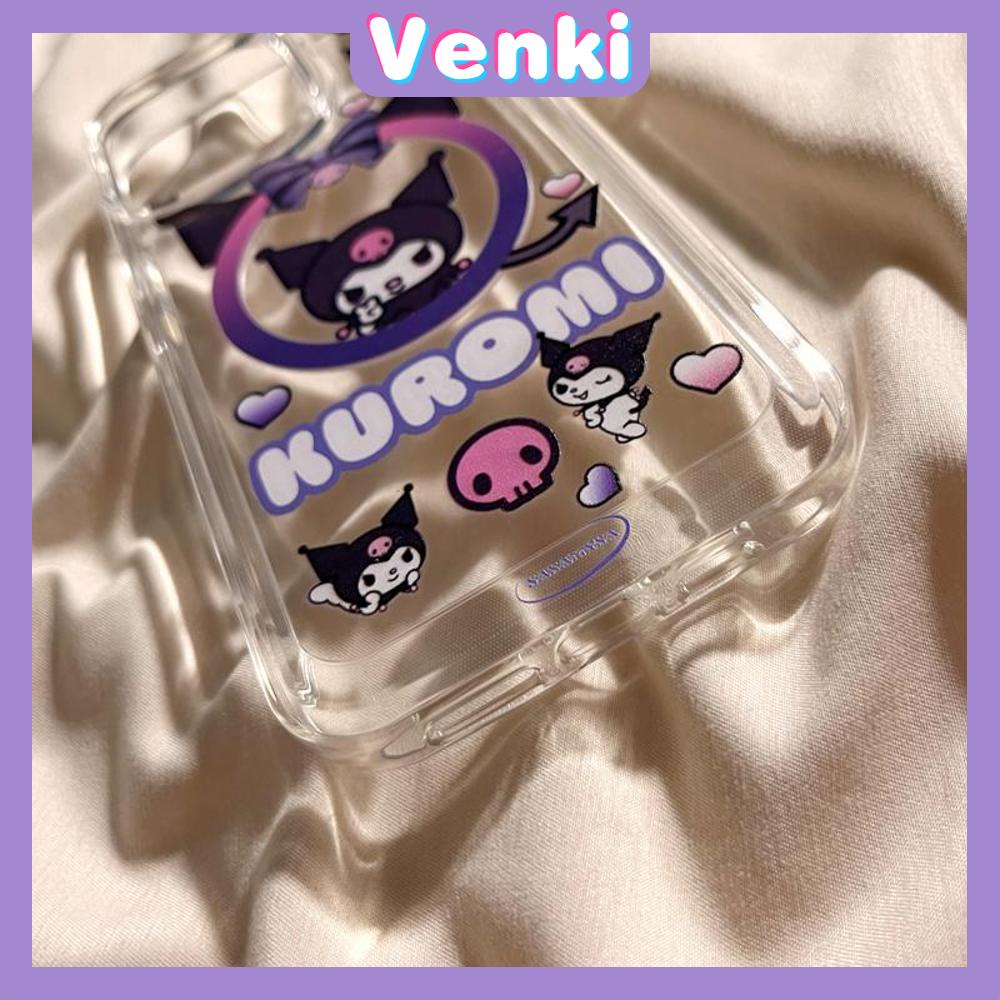 VENKI-Untuk iPhone 11 iPhone Case Bening Lubang Besar Space Case TPU Soft Shell Shockproof Protection Camera Karakter Kartun Lucu Kompatibel dengan iPhone 14 13 Pro max 12 Pro Max xr xs
