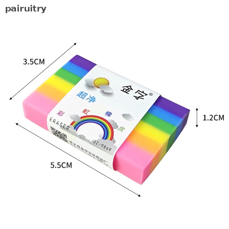 Prt Anak Less Crumb Rain Color Eraser Perlengkapan Siswa Sd Pensil Spesial Pager Eraser Kreatif Karet Lembut PRT