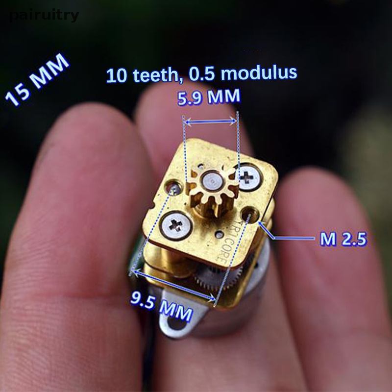 Prt Metal Gear Stepper Motor Diameter 15mm Presisi Tinggi Dua Fase Empat-Kawat Micro Motor Alat Presisi DC Motor PRT