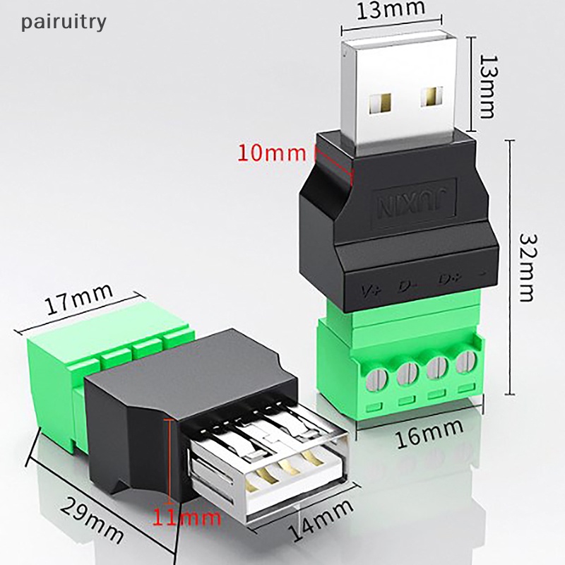 Prt USB Solderless Plug USB Konektor Mouse Keyboard Handphone Pria Wanita PRT