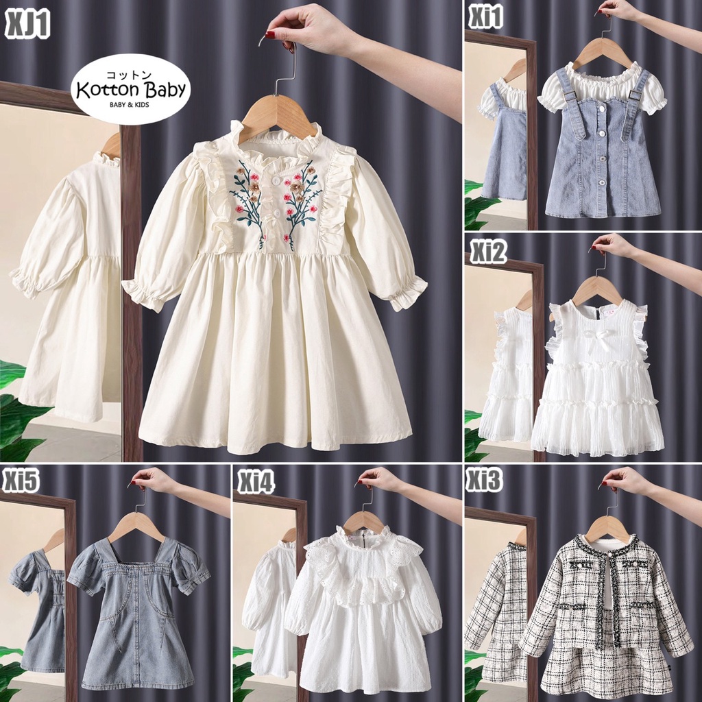 1-5thn || DRESS ANAK [KUALITAS IMPOR] GAUN BAYI ELEGAN PESTA ANAK BAYI PEREMPUAN CATALOG TXY Xi