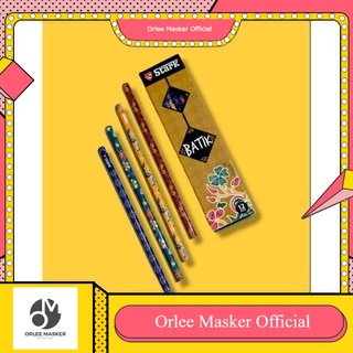 PENSIL 2B MOTIF BATIK, tebal HARGA UTK 1 LUSIN (ISI 12 PCS)