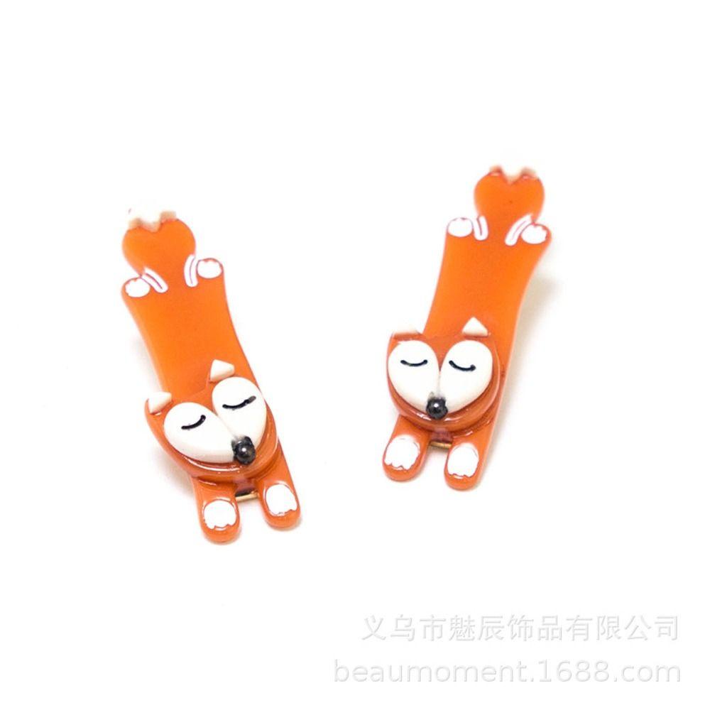 Agustinina Rabbit Hair Clip Cute Elegant Animals Hair Side Clip Kartun Ins Wanita Jepit Rambut