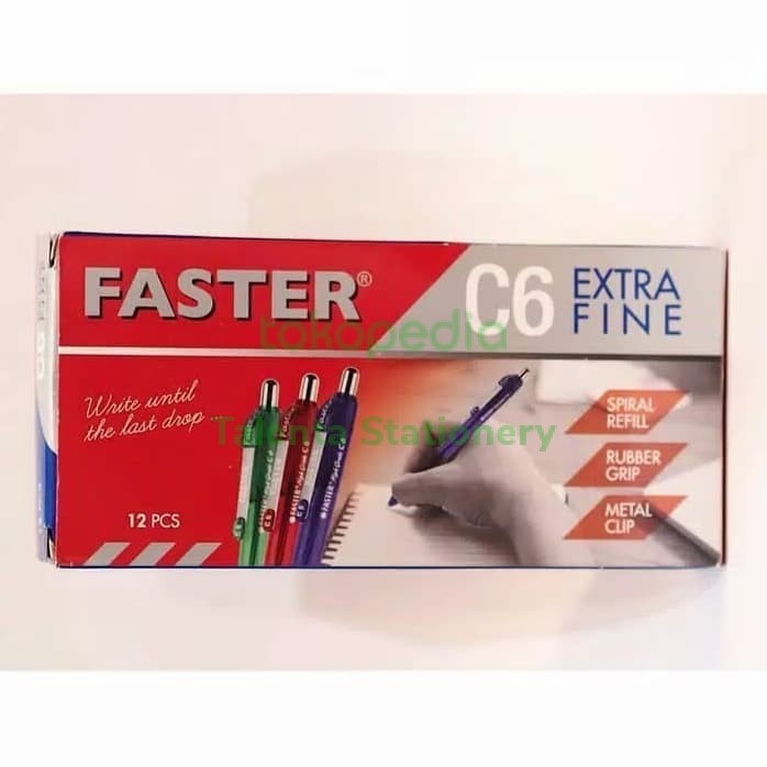 

Pulpen Faster C6 - Hitam