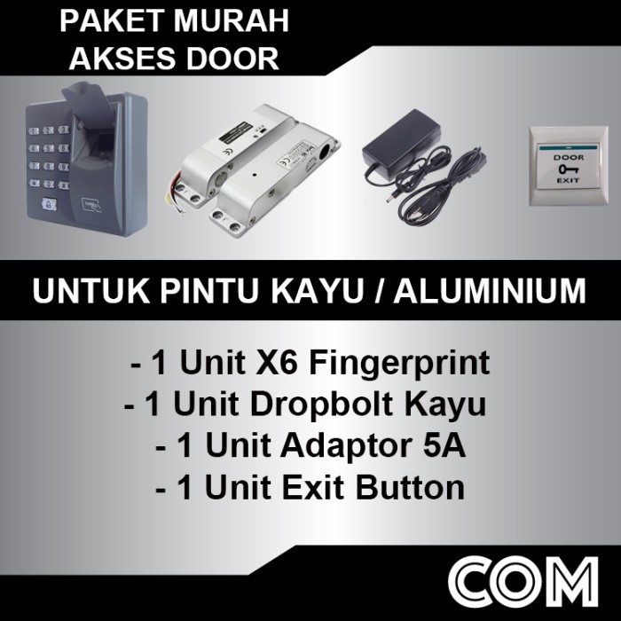 

Paket Murah Access Control X6 / Pintu Kayu atau Aluminium