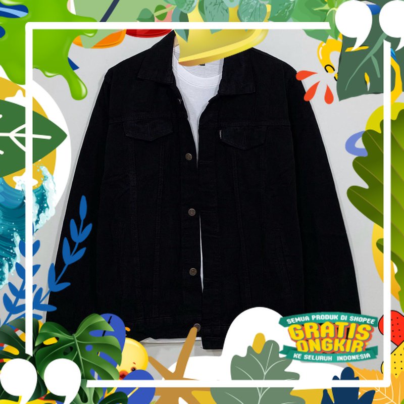 JAKET JEANS PRIA & JAKET PRIA & JAKET COWOK & JAKET DENNIM PRIA & JAKET JEANS/ Besar Kecil Sedang