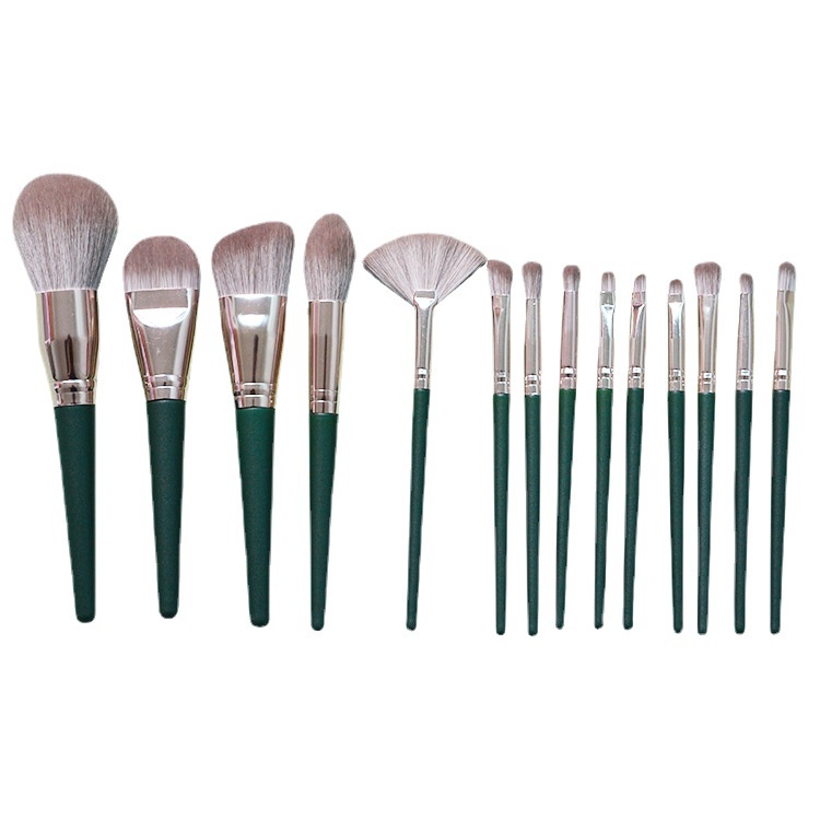 Mysterygirl - Kuas Makeup Brush Set Make Up Brush Powder10 14 Pcs  Set Kuas Makeup Beauty tool