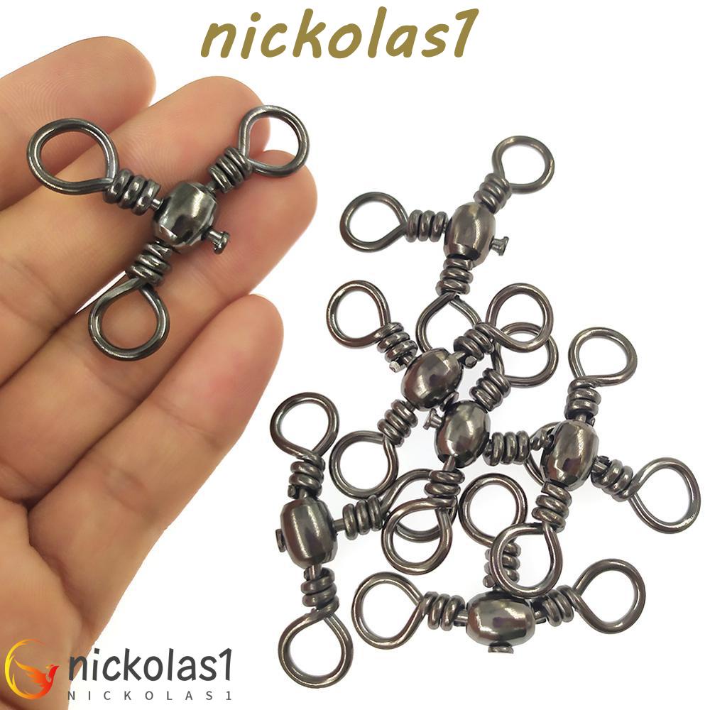 Nickolas1 Konektor Pancing Lure Line Carp Barrel Splitter Stainless Steel Memancing Putar