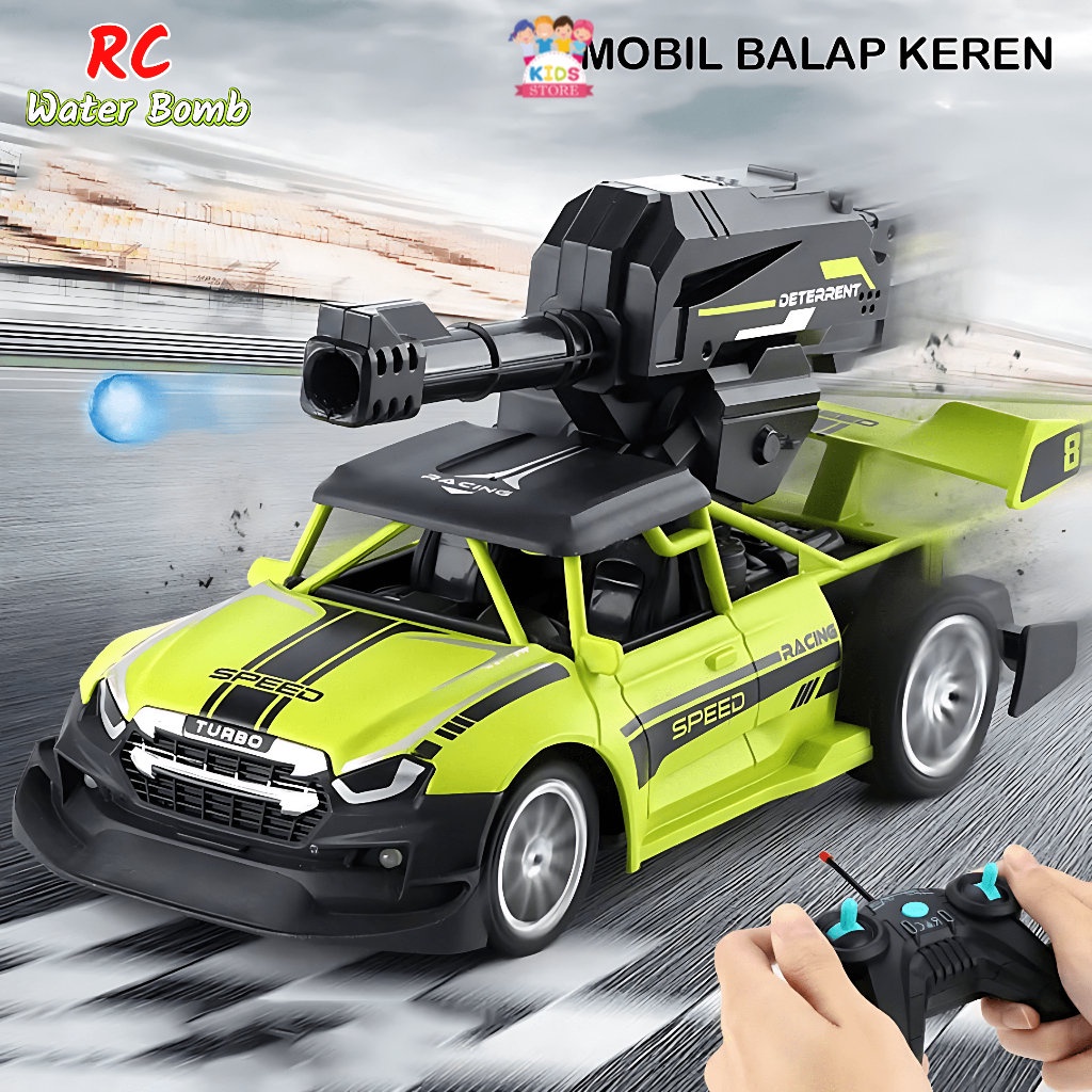 Mobil RC Bom Air | Mainan Anak Laki Laki Mobil Mobilan Remote Control Seru | RC Racing Water Bomb