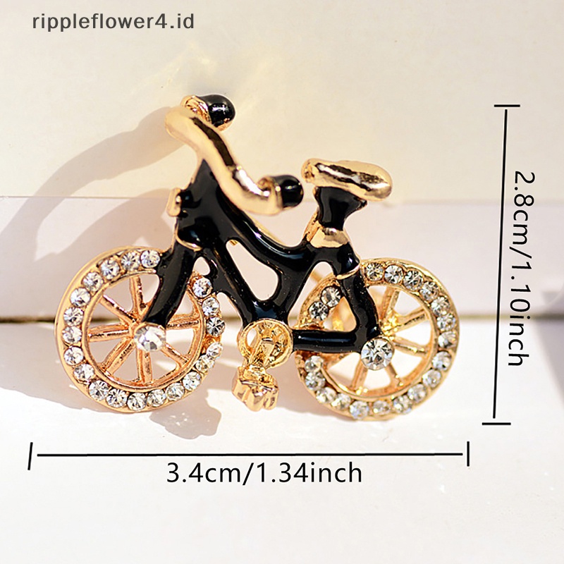 {rippleflower4.id} Pin Bros Sepeda Fashion Untuk Wanita Syal Mantel Pakaian Aksesoris Pesta Perhiasan~