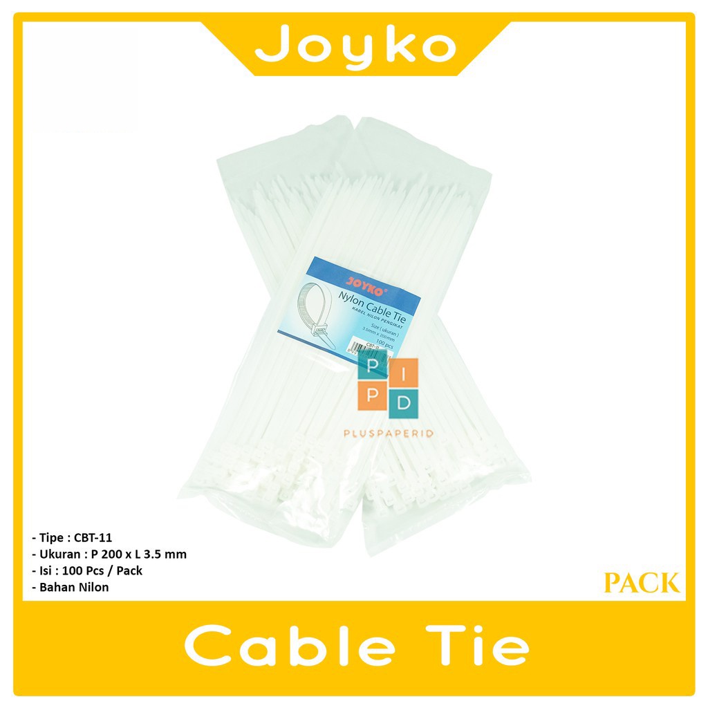 

JOYKO - Cable Ties Nylon CBT-11 Putih - Pack