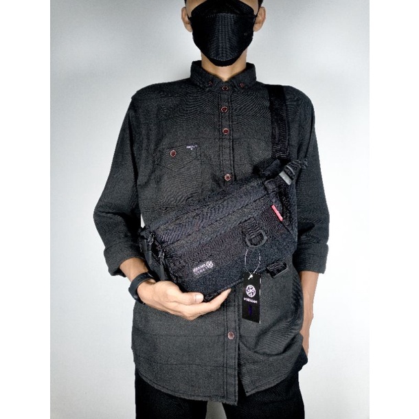 TAS WAIST BAG TAS SELEMPANG  TAS COWOK TAS UNISEX TAS ANTI AIR BISA COD