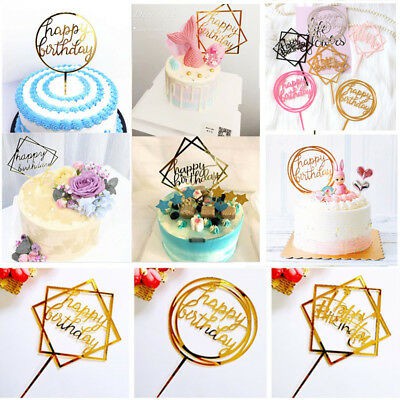 𝘈𝘉𝘎✰ Tusukan Kue Ulang Tahun Topper Ucapan Birthday Acara Pesta Cake Toper Dekorasi Ultah V02 1302