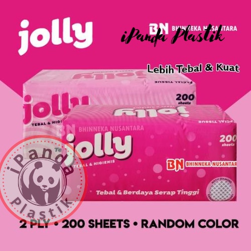 JOLLY FACIAL TISSUE 200 sheet 1 pack/tisu wajah serbaguna Joly 2ply