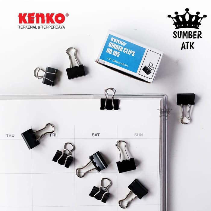 

BINDER CLIP KENKO / PENJEPIT KERTAS KLIP NO 107