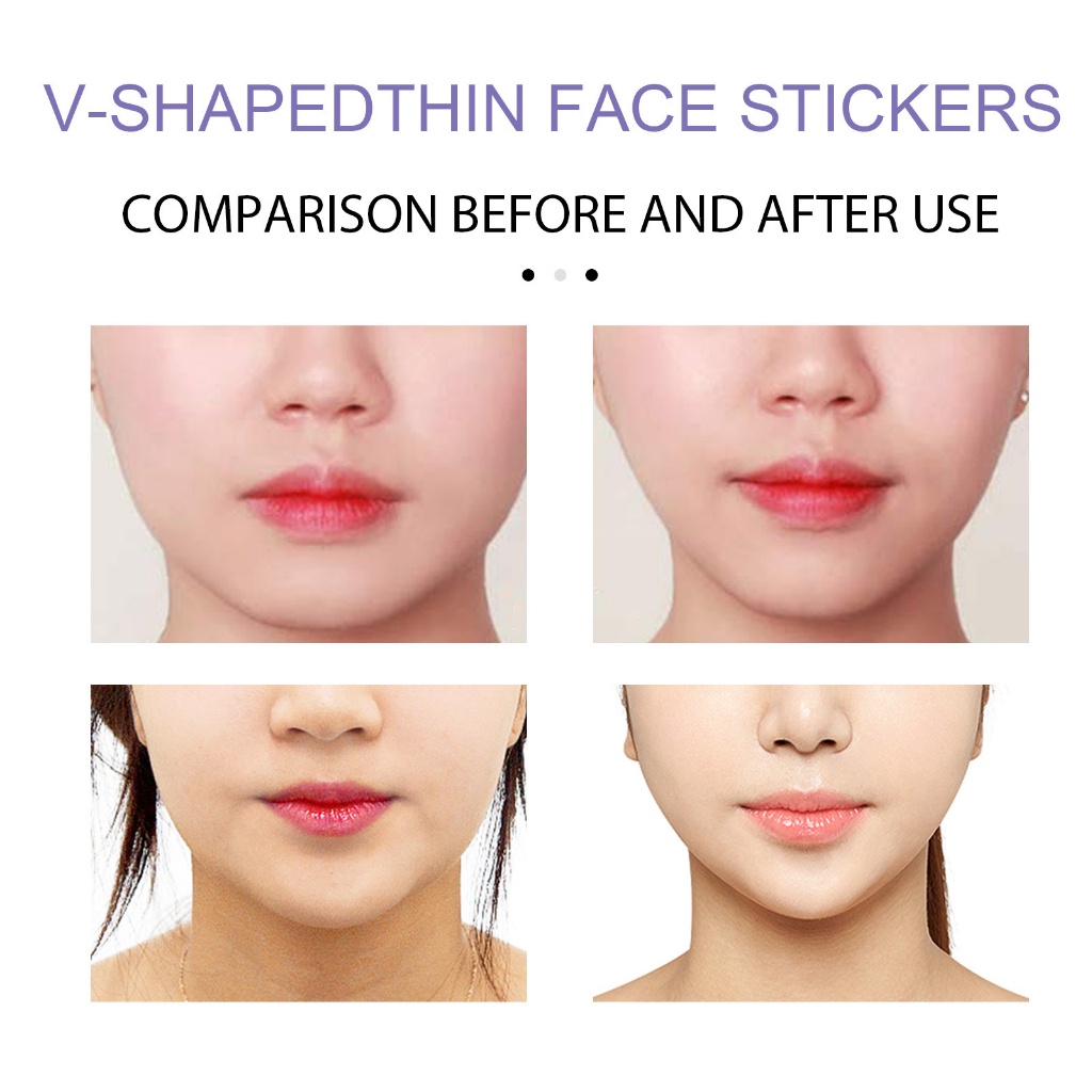 [isi 40pcs] Stiker Wajah Anti Kerut/Sticker Garis Wajah Untuk Wajah Mata dan Leher - Instant Face Lift Sticker V Shape Face Lift Tape