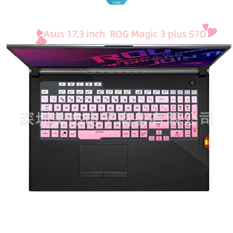 Cover Pelindung Laptop Slim Soft Untuk Model No. Cover Keyboard Asus 17.3 Inch ROG Magic3 Plus S7D Film Pelindung Silikon Anti Air [ZK]