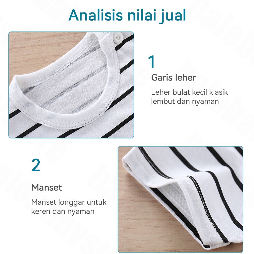 Halo Baby 0-3thn kaos bayi/Baju kaos anak bayi/T-shirt anak Lengan Pendek lucu