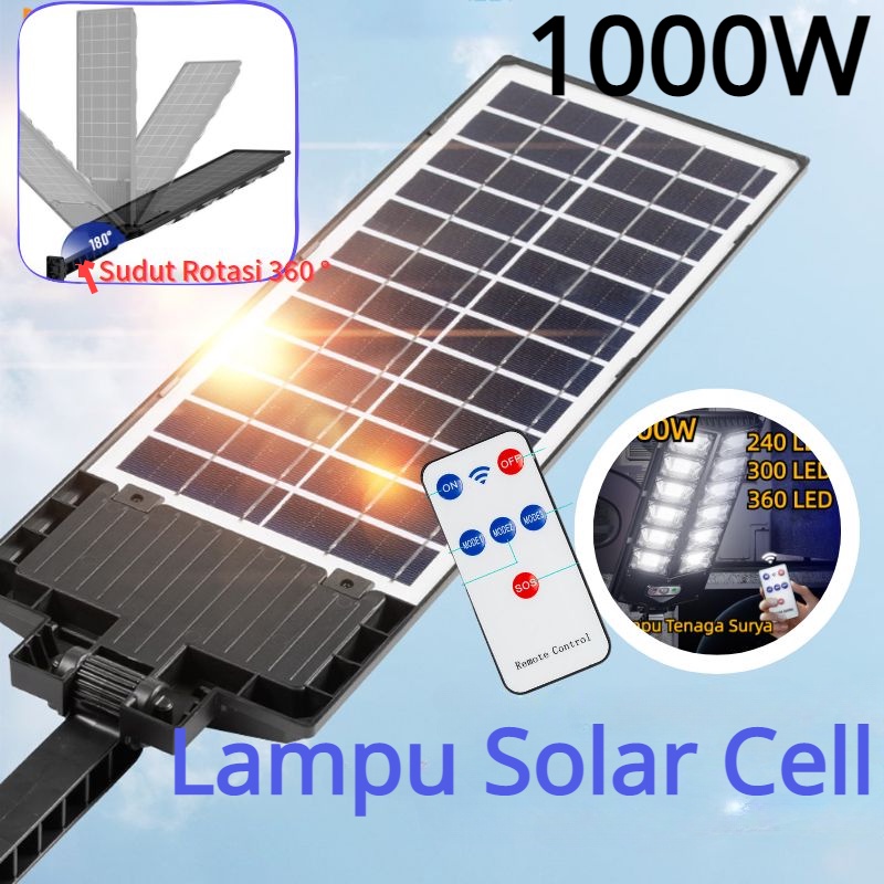 【COD】Lampu Jalan Tenaga Matahari Otomatis/Solar Cell Lar Panel Waterproof/Tenaga Surya Lampu Jalan/Lampu 3 Modes Motion Sensor/Lampu Jalan Led Solar Cell