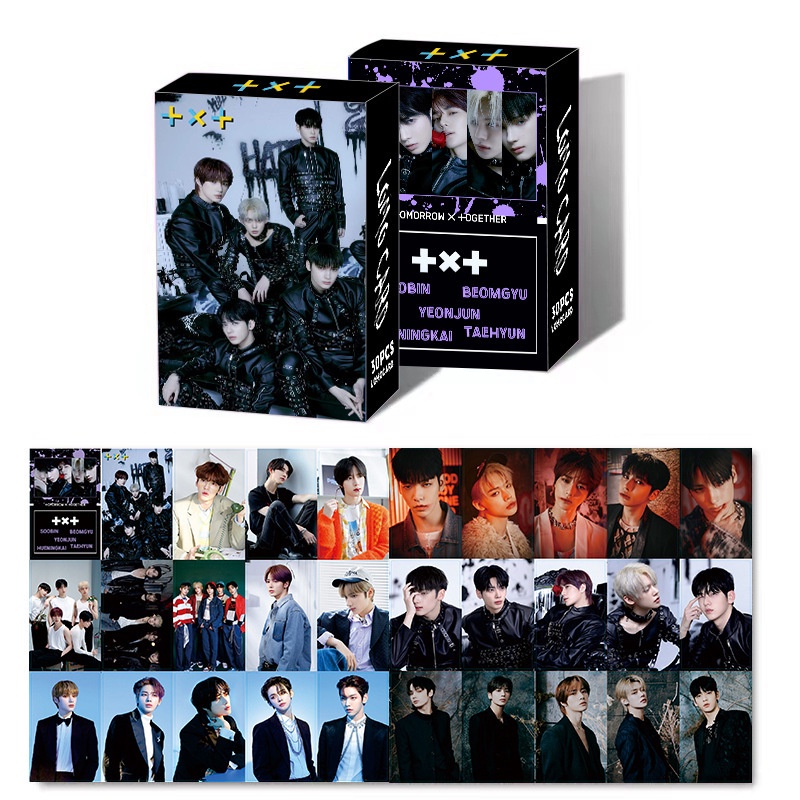 30pcs /box TXT Album ACT: SWEET MIRAGE Photocards Kartu Lomo Tomorrow X Together Kpop Postcards